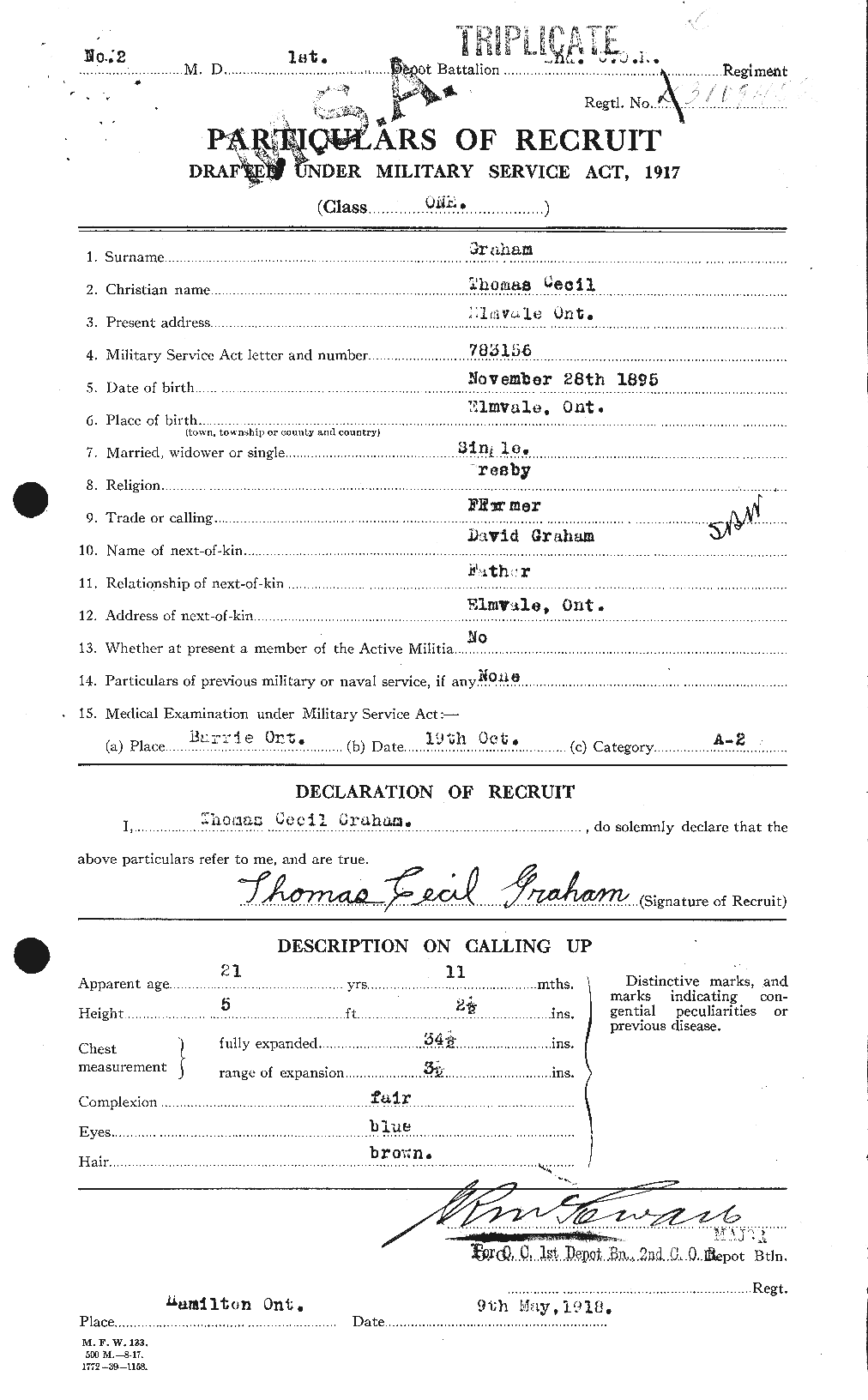 Personnel Records of the First World War - CEF 359510a