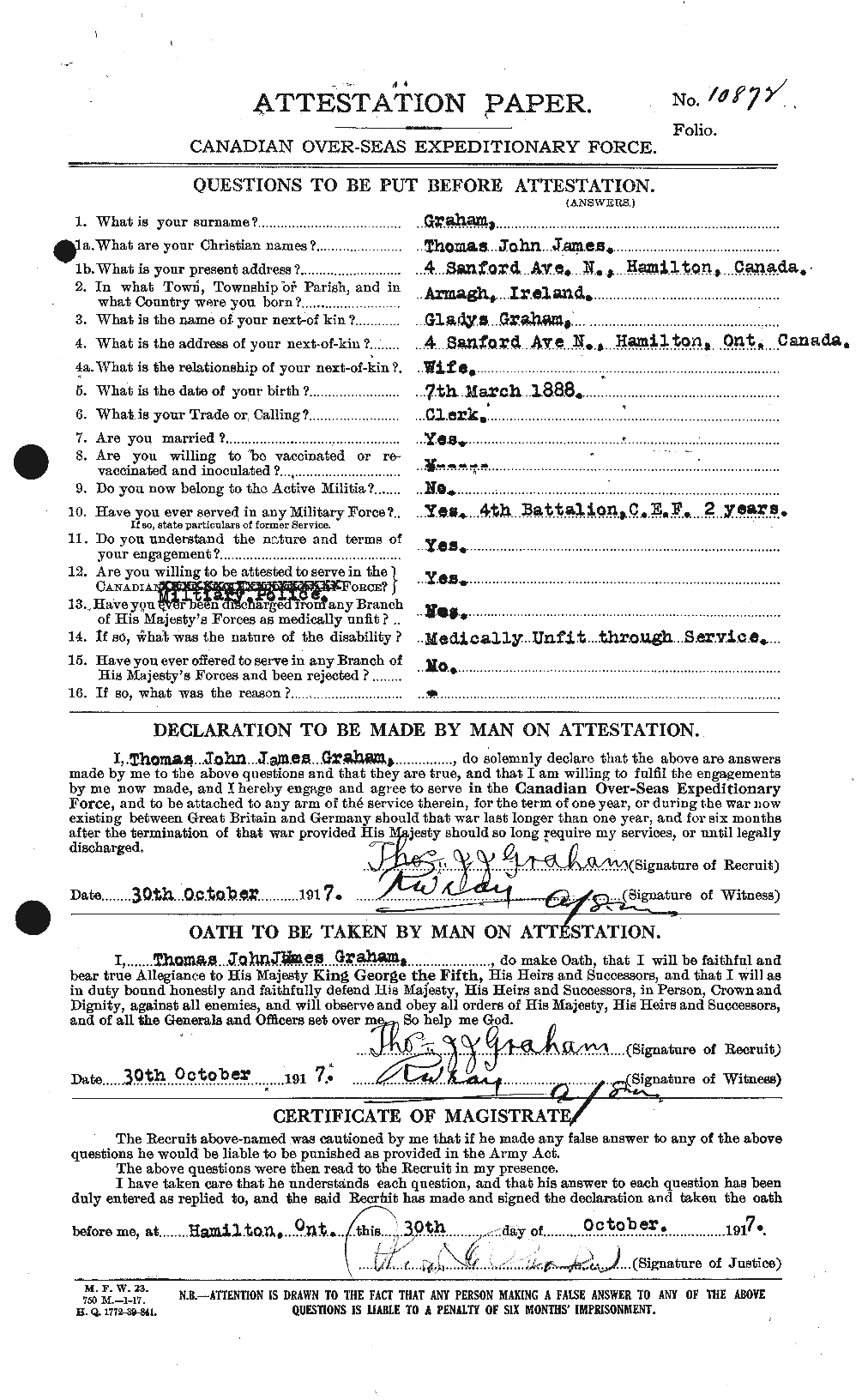 Personnel Records of the First World War - CEF 359521a