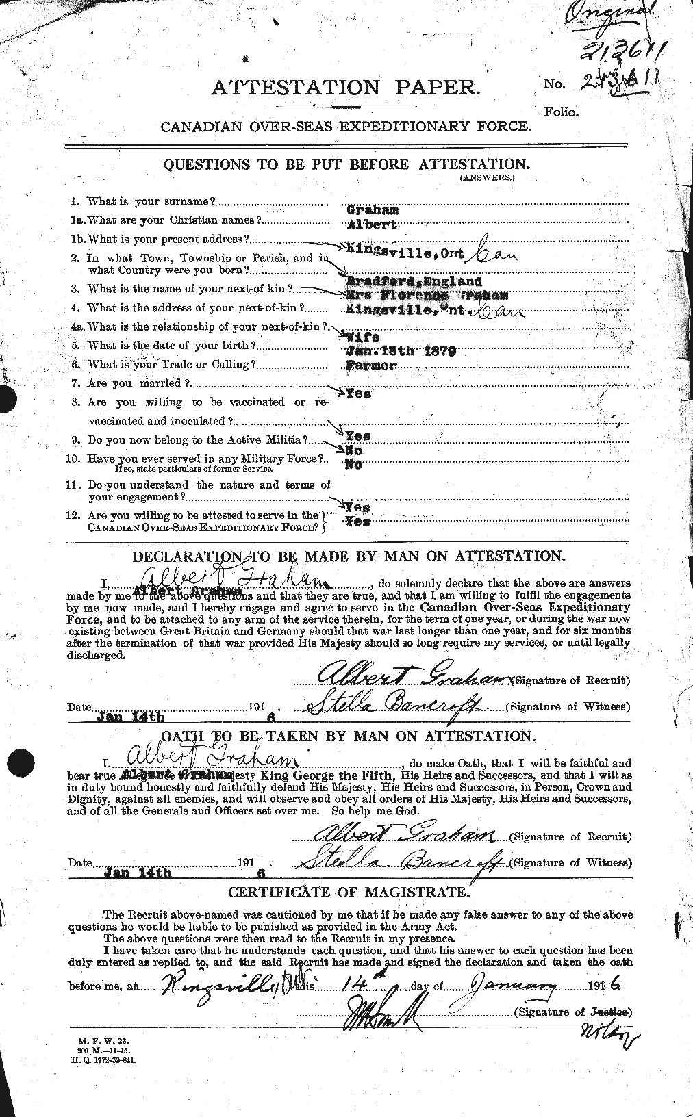 Personnel Records of the First World War - CEF 359566a