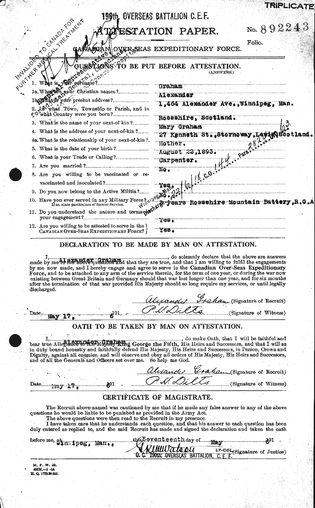 Personnel Records of the First World War - CEF 359577a