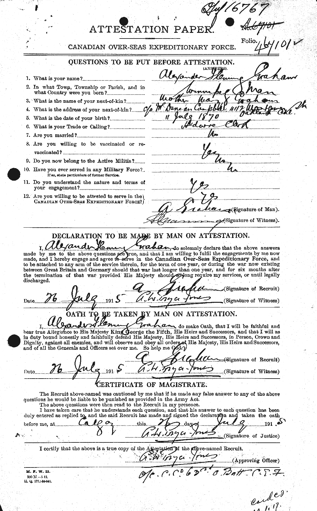 Personnel Records of the First World War - CEF 359590a