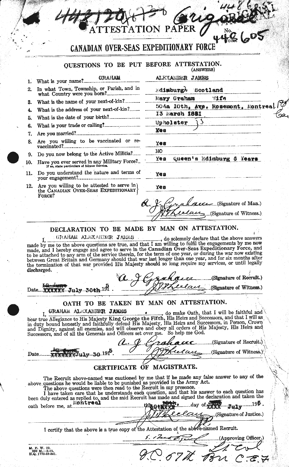 Personnel Records of the First World War - CEF 359591a