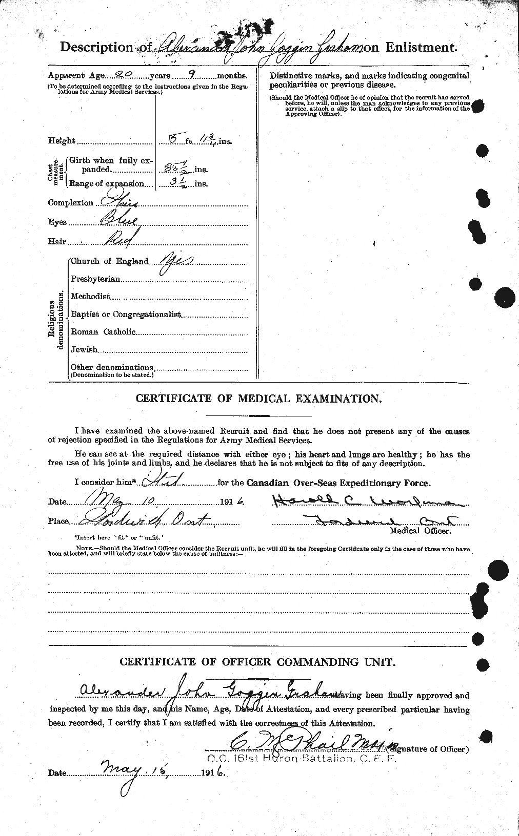 Personnel Records of the First World War - CEF 359592b