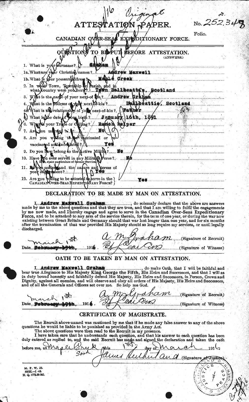Personnel Records of the First World War - CEF 359617a