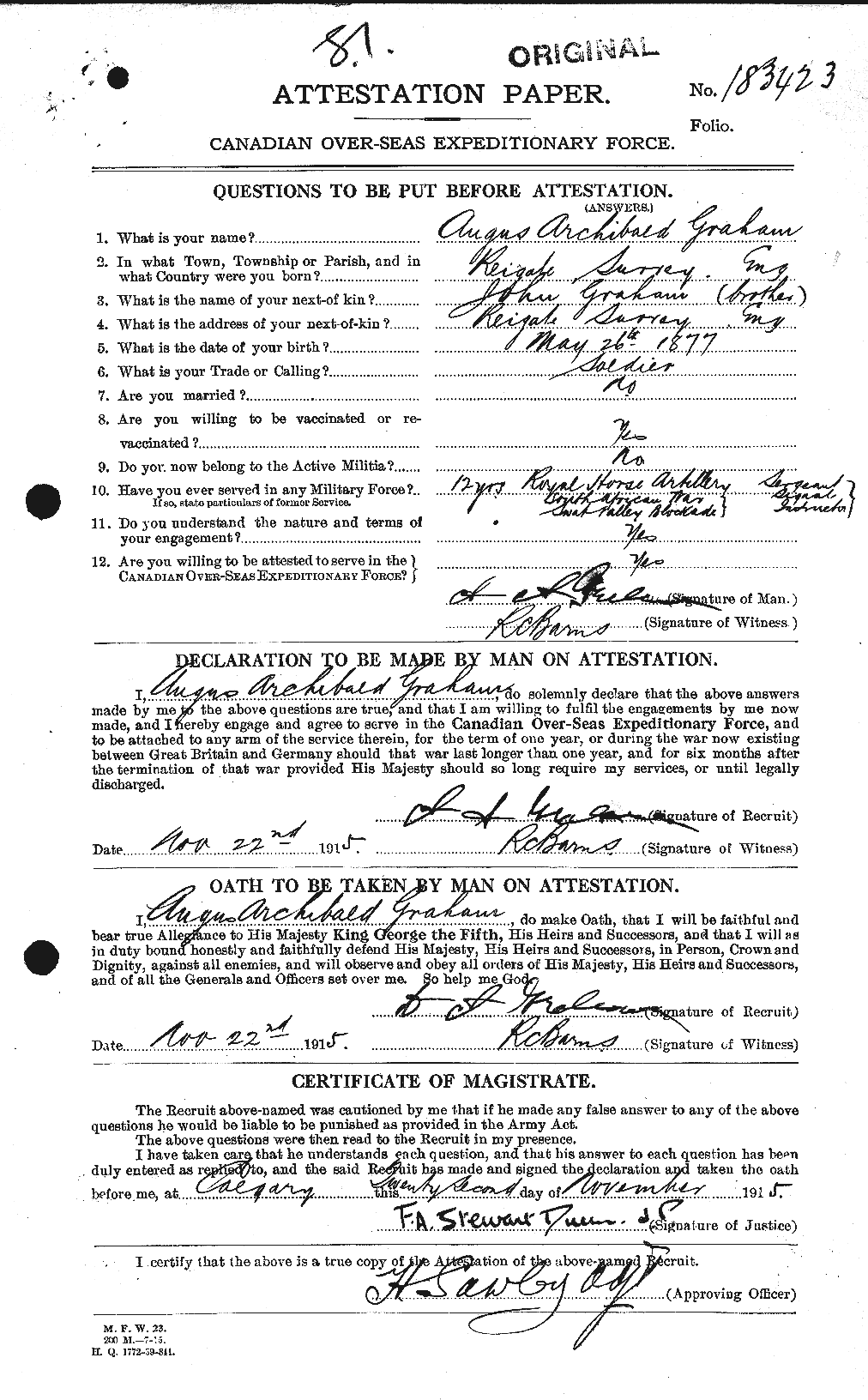 Personnel Records of the First World War - CEF 359624a