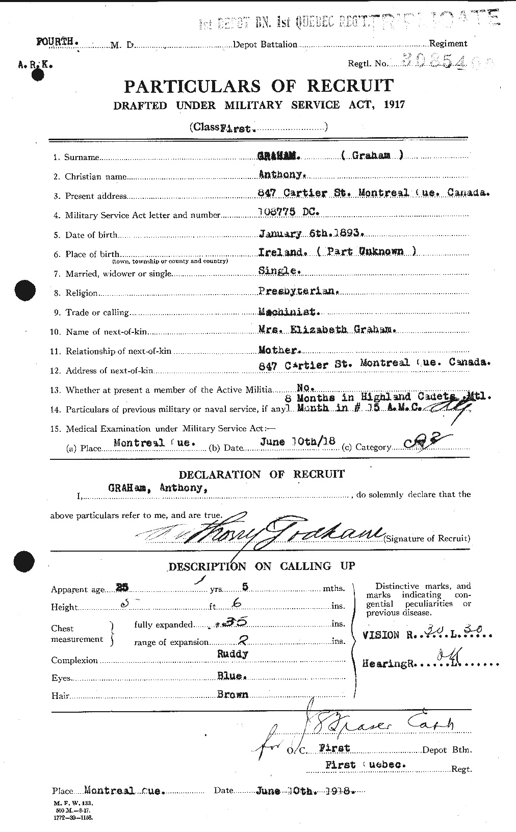 Personnel Records of the First World War - CEF 359628a