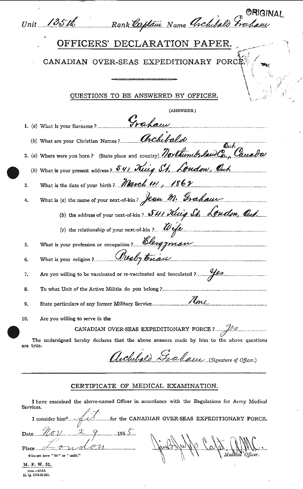 Personnel Records of the First World War - CEF 359631a