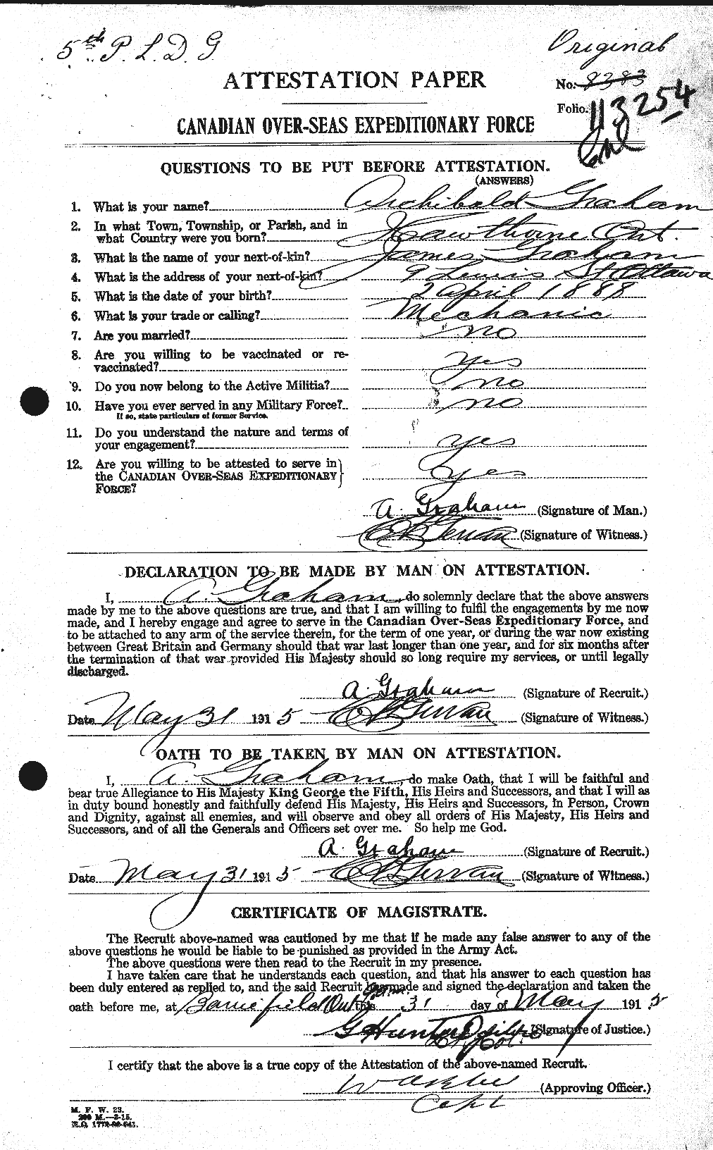 Personnel Records of the First World War - CEF 359634a