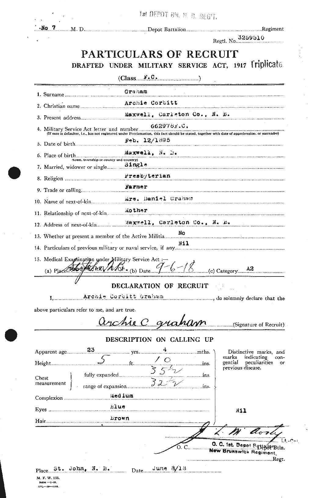 Personnel Records of the First World War - CEF 359644a