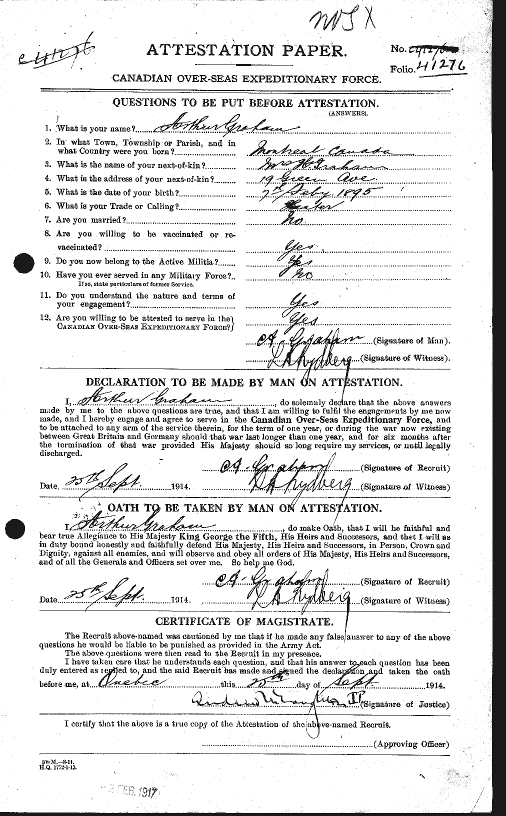 Personnel Records of the First World War - CEF 359649a