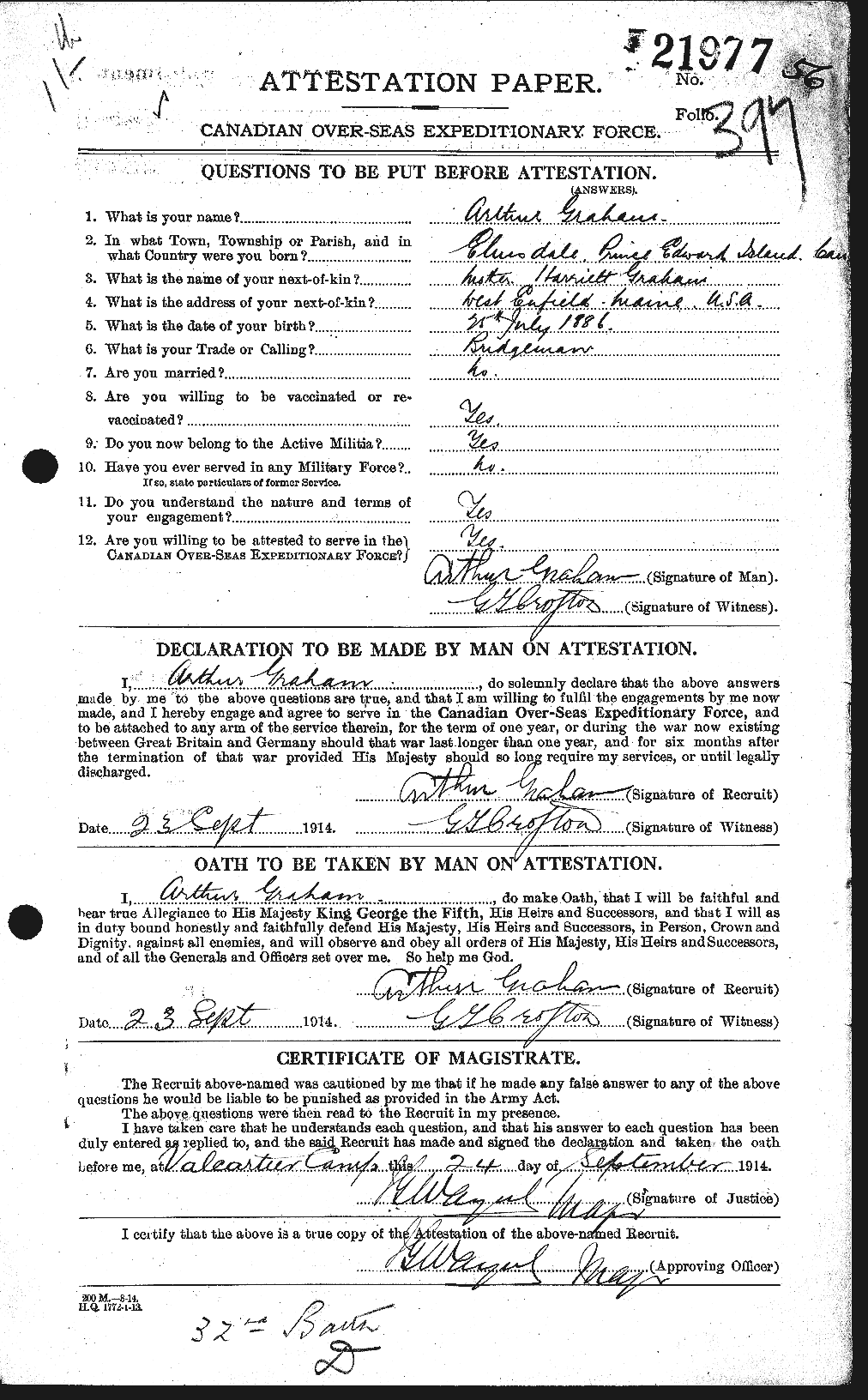 Personnel Records of the First World War - CEF 359650a