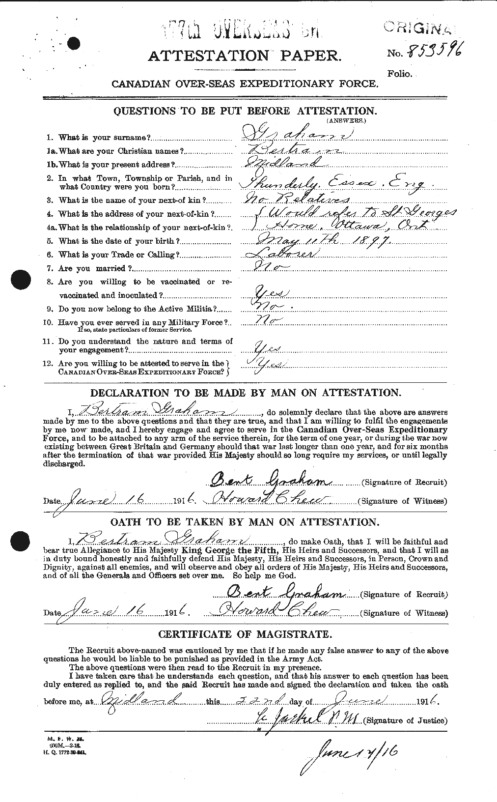 Personnel Records of the First World War - CEF 359670a