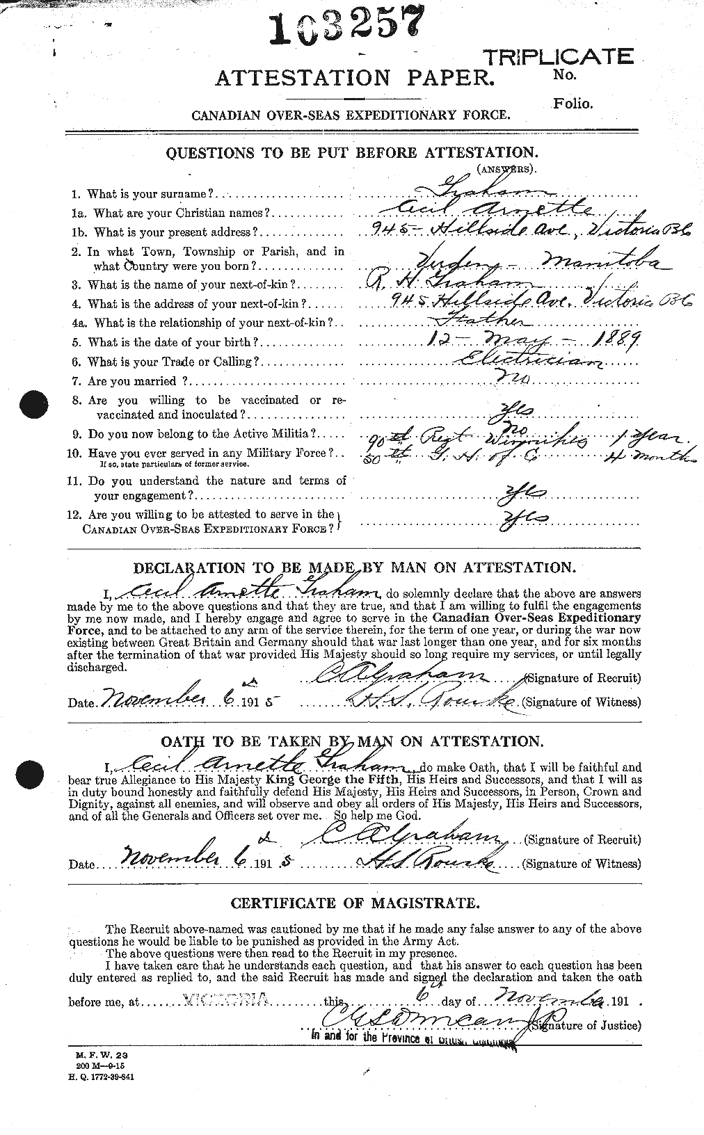 Personnel Records of the First World War - CEF 359681a