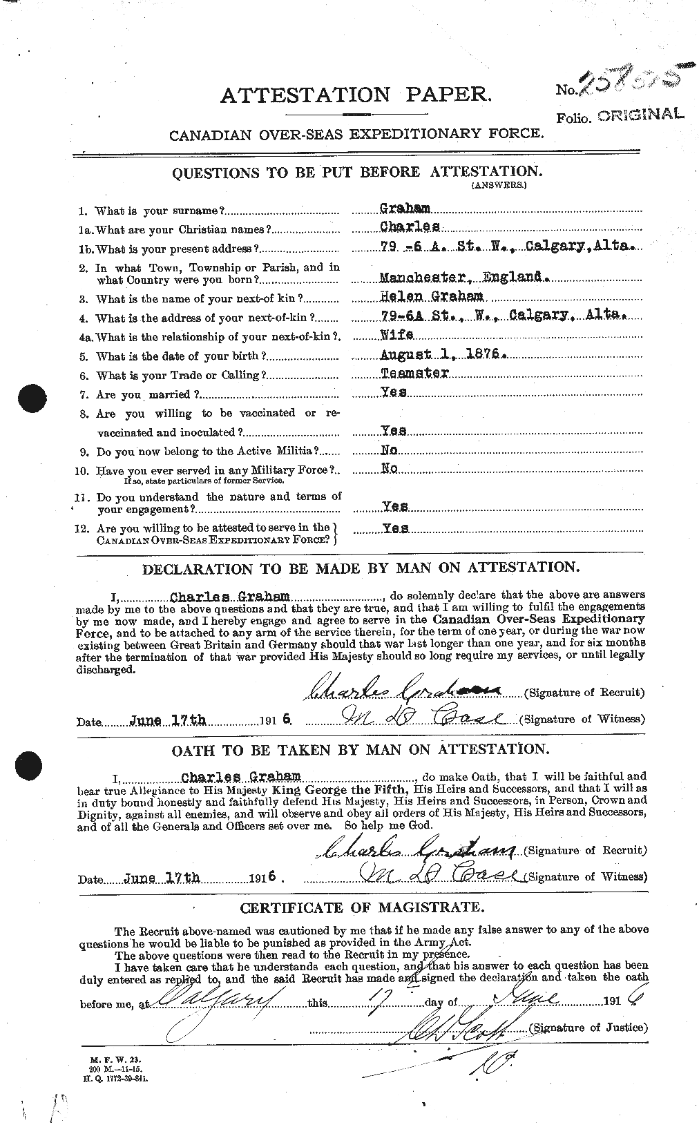 Personnel Records of the First World War - CEF 359692a