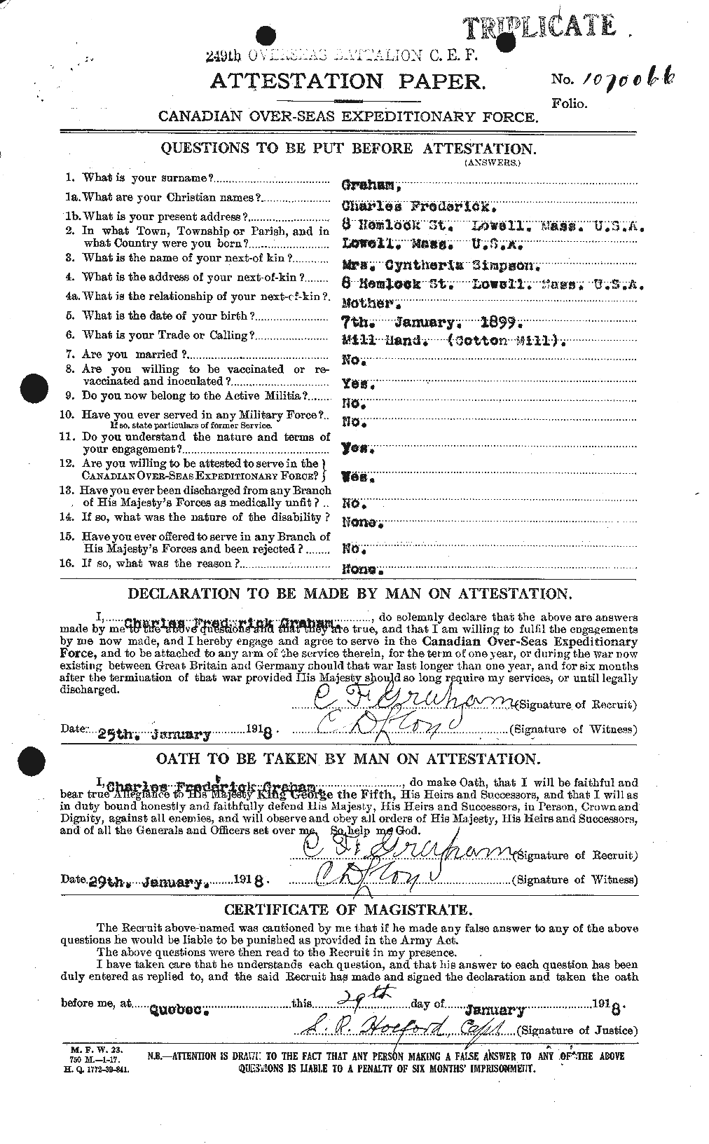 Personnel Records of the First World War - CEF 359713a