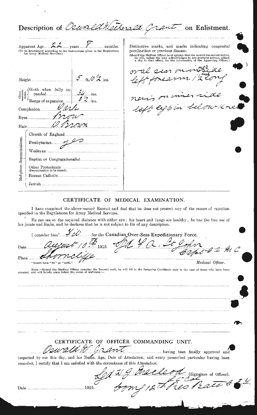 Personnel Records of the First World War - CEF 361042b