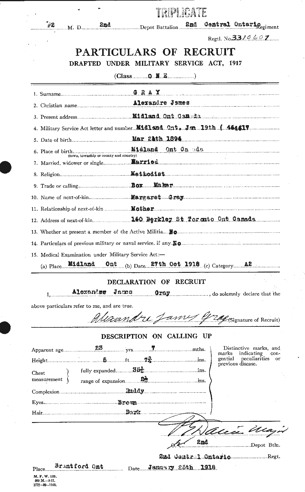 Personnel Records of the First World War - CEF 361324a