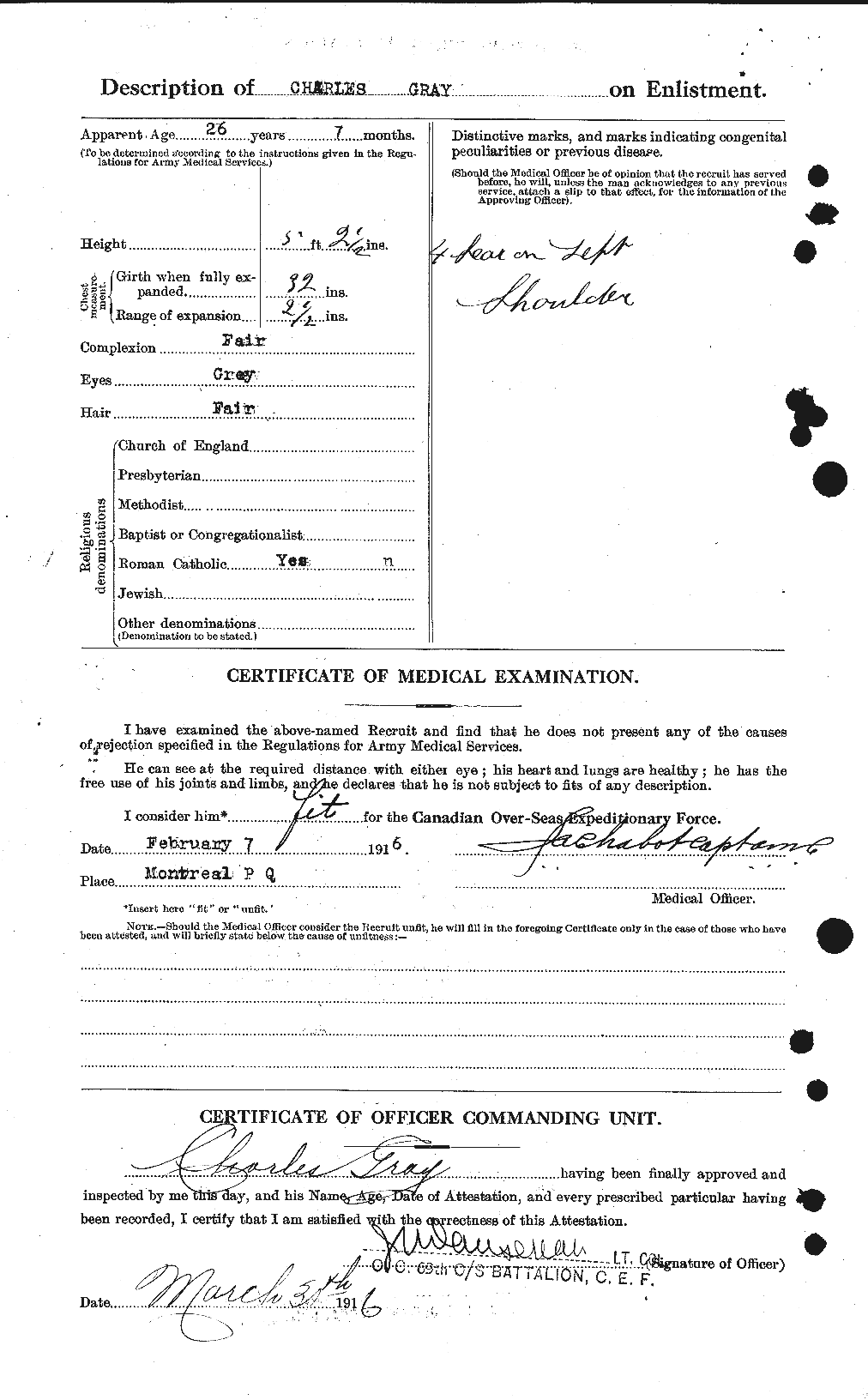 Personnel Records of the First World War - CEF 361424b