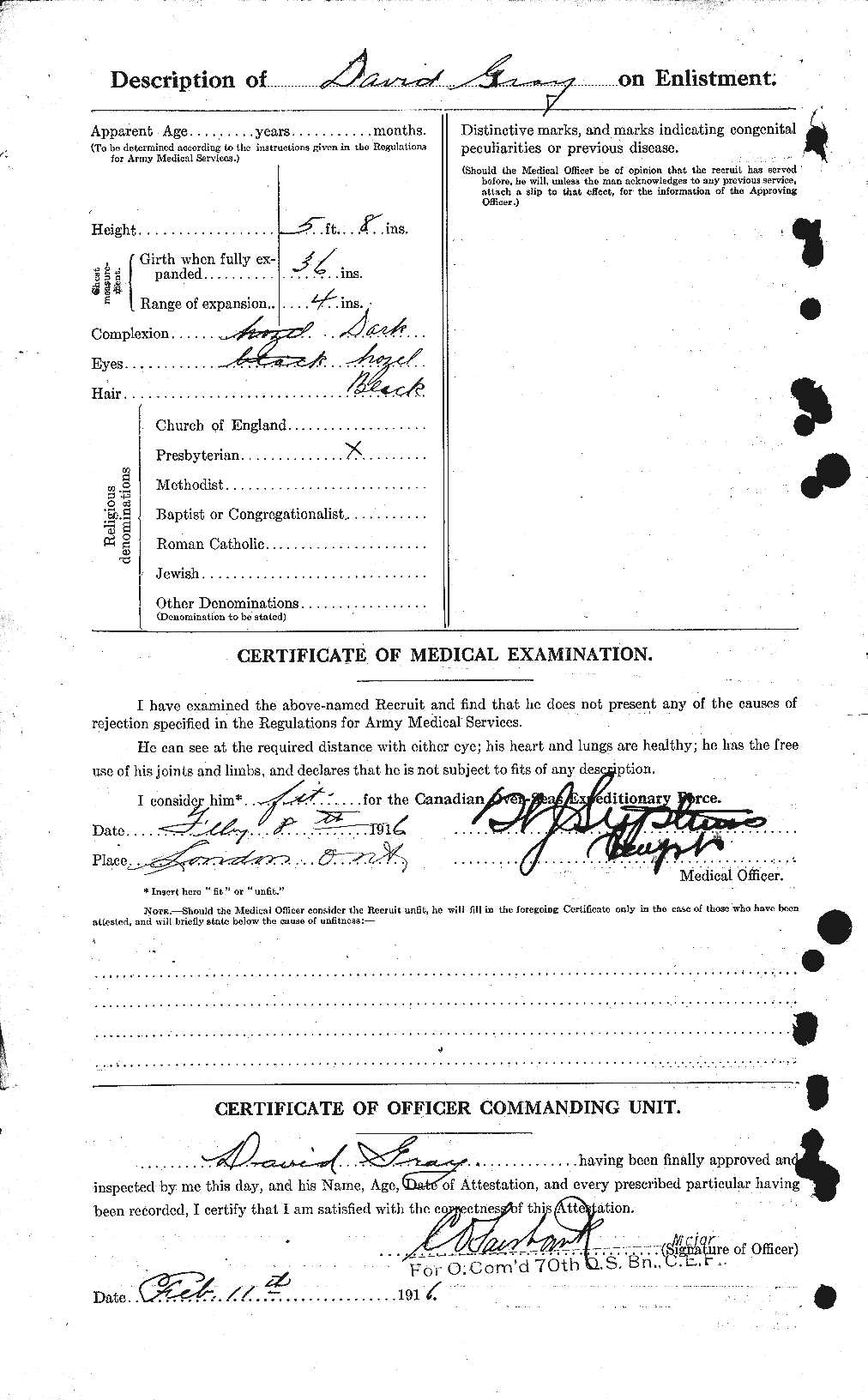 Personnel Records of the First World War - CEF 361468b