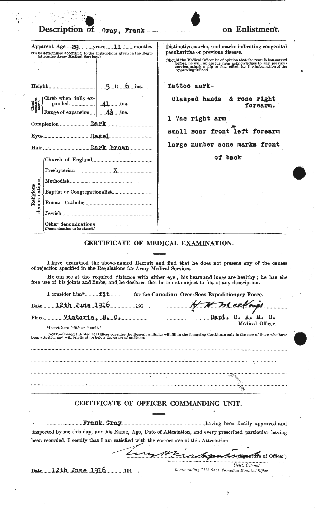Personnel Records of the First World War - CEF 361541b