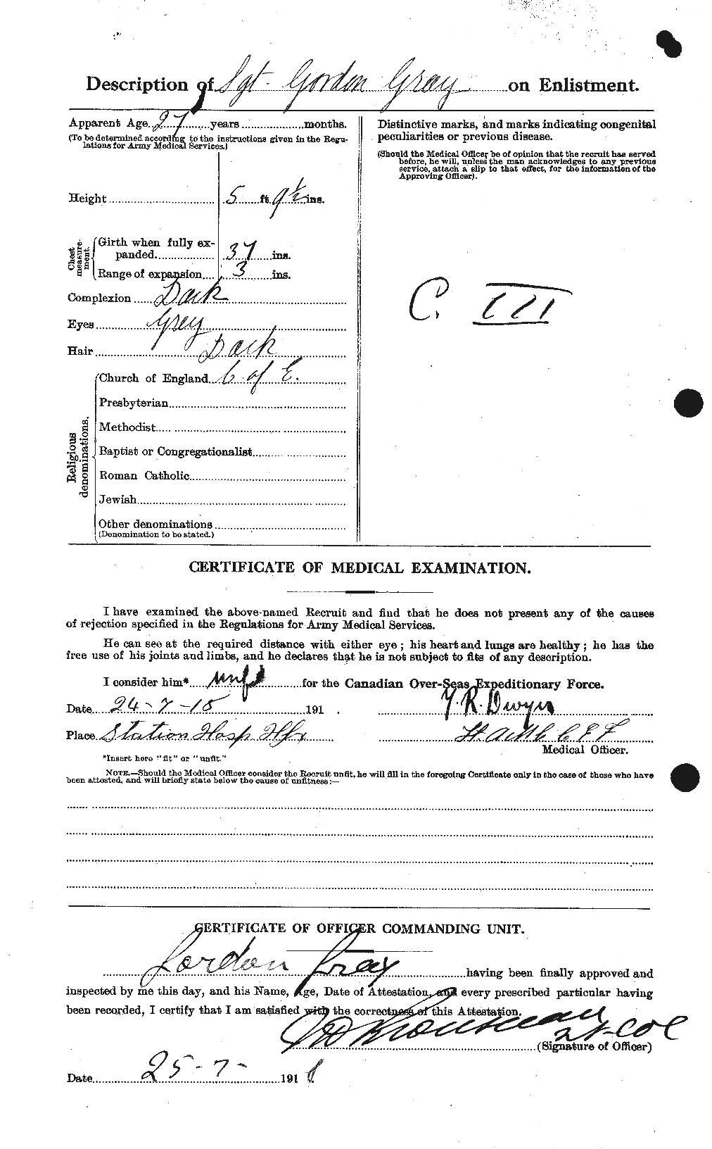 Personnel Records of the First World War - CEF 361627b