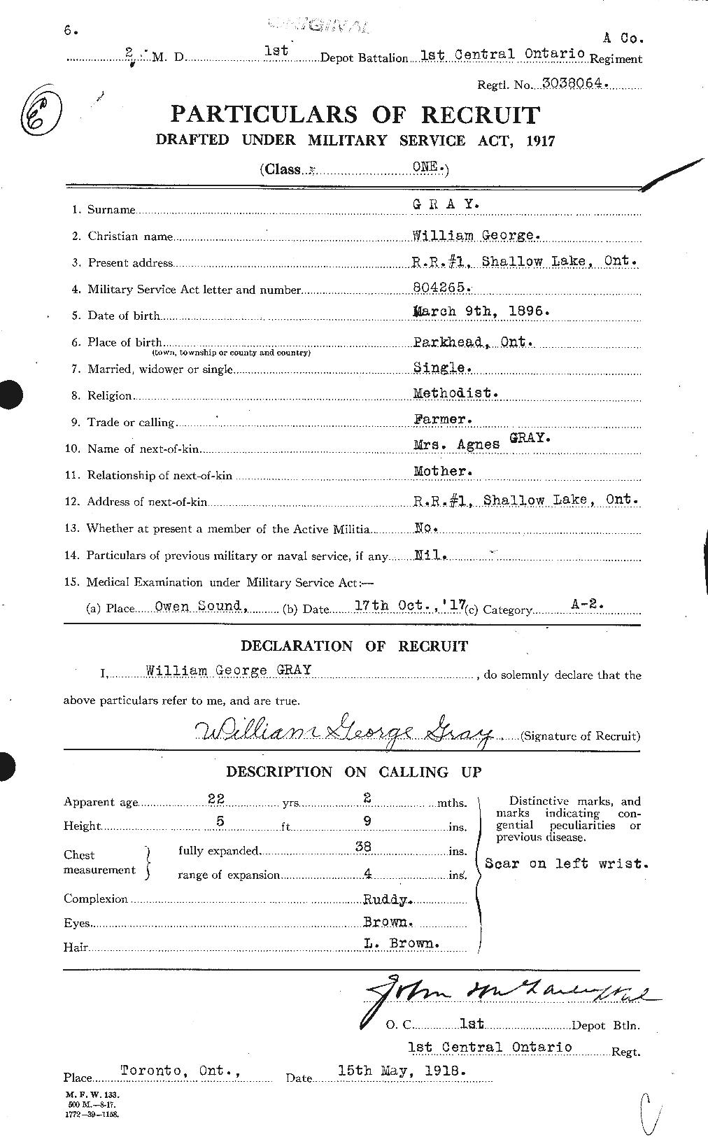 Personnel Records of the First World War - CEF 361821a
