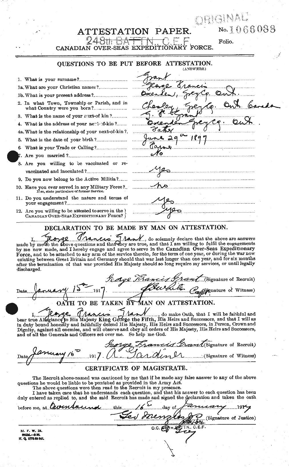 Personnel Records of the First World War - CEF 362545a