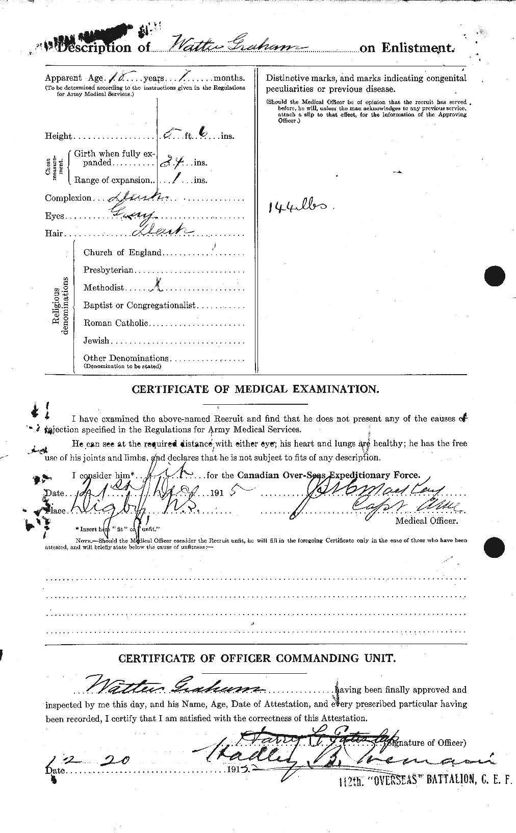 Personnel Records of the First World War - CEF 362650b