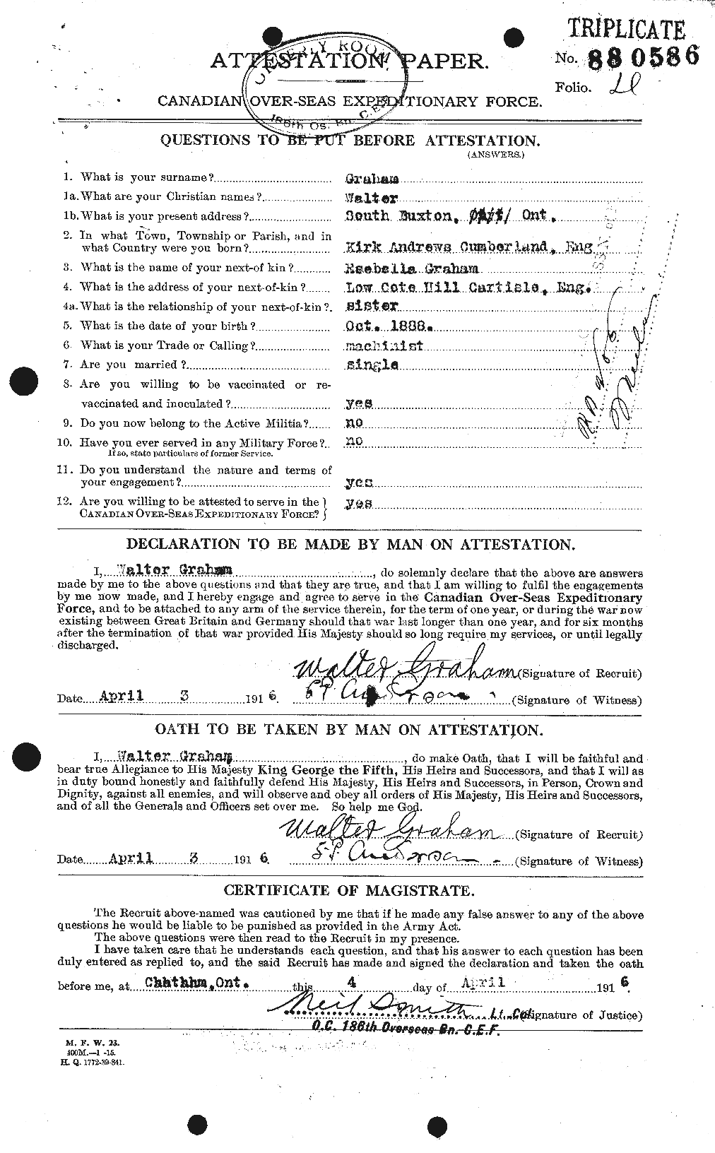 Personnel Records of the First World War - CEF 362651a
