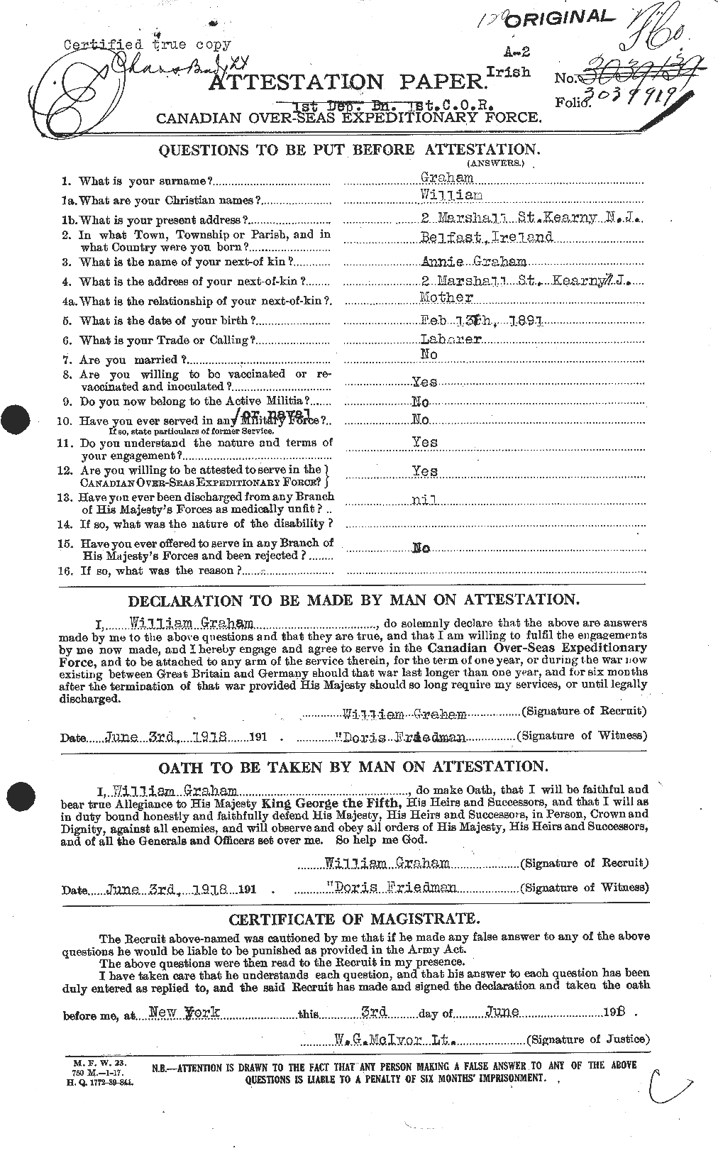 Personnel Records of the First World War - CEF 362692a