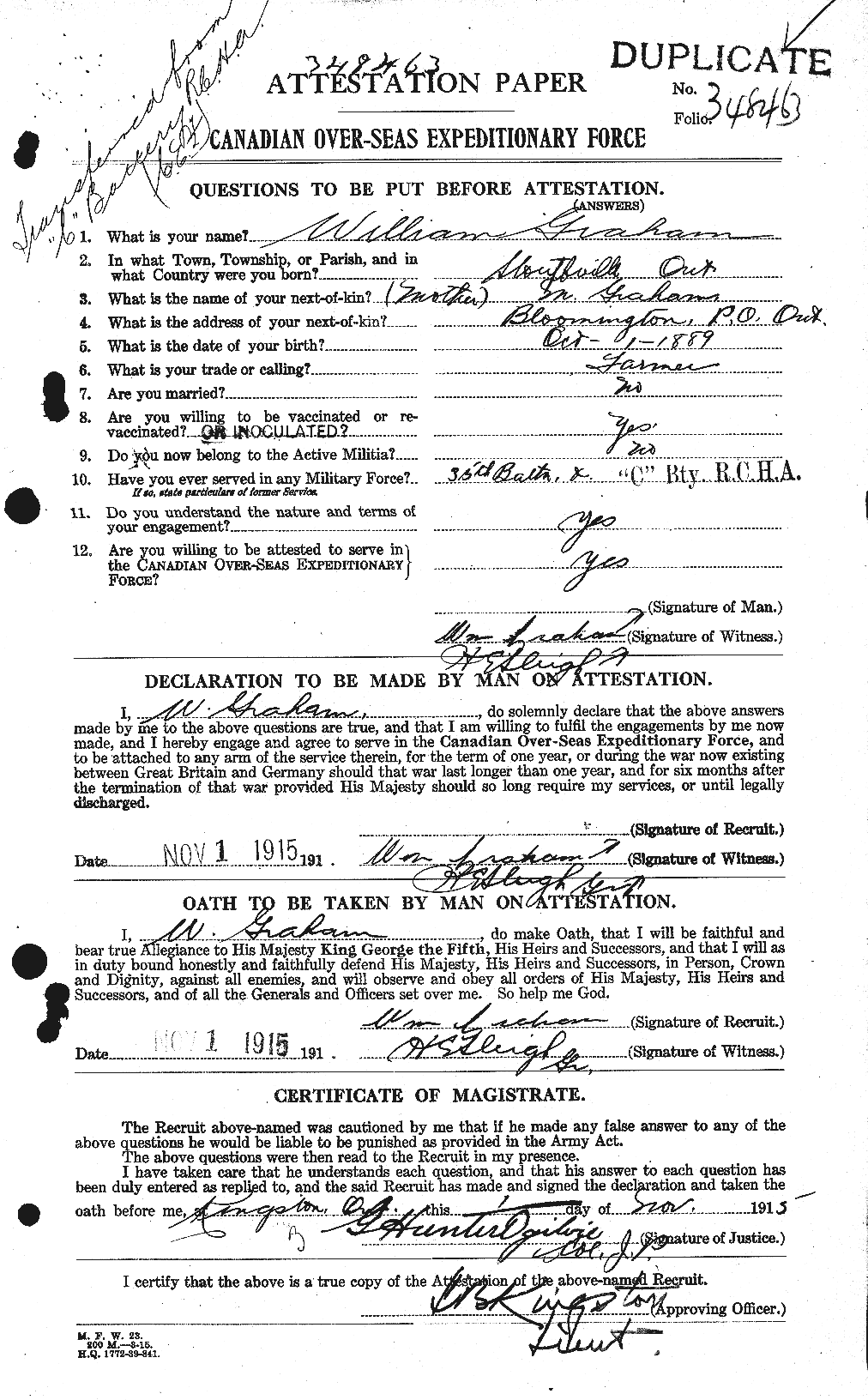 Personnel Records of the First World War - CEF 362697a