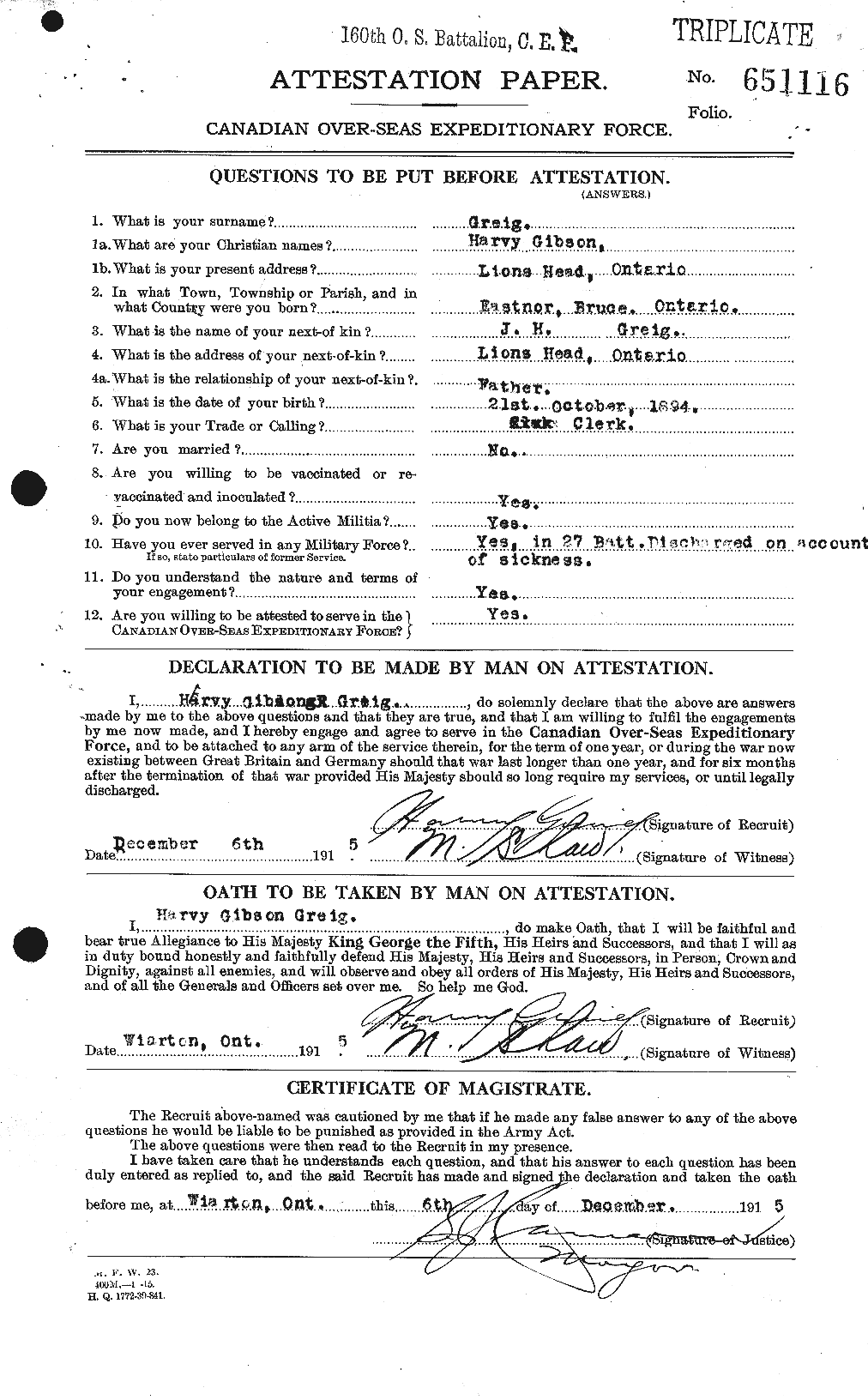 Personnel Records of the First World War - CEF 363180a