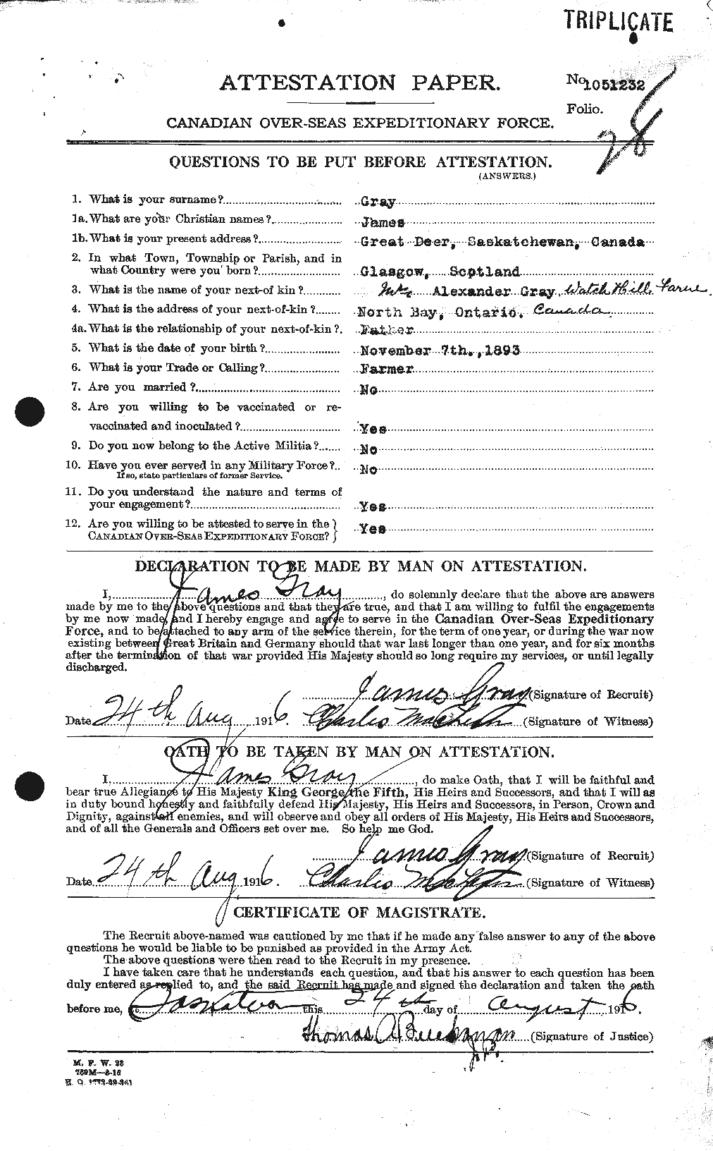 Personnel Records of the First World War - CEF 363279a
