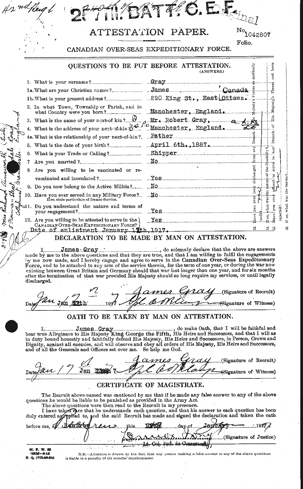 Personnel Records of the First World War - CEF 363280a