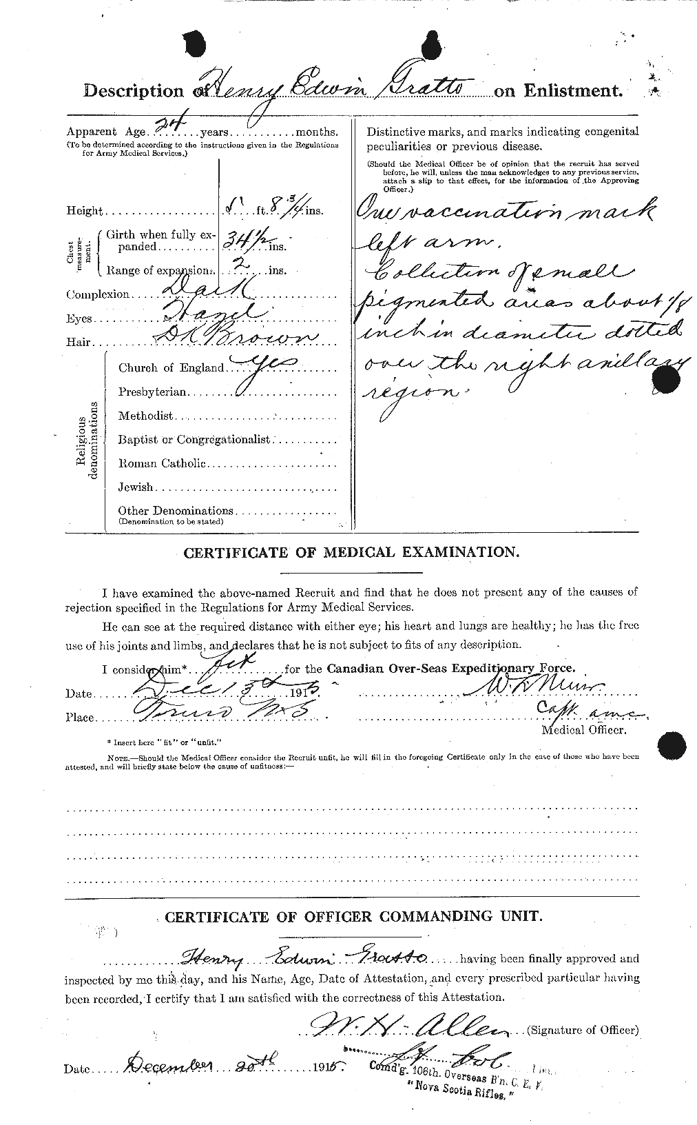 Personnel Records of the First World War - CEF 364529b