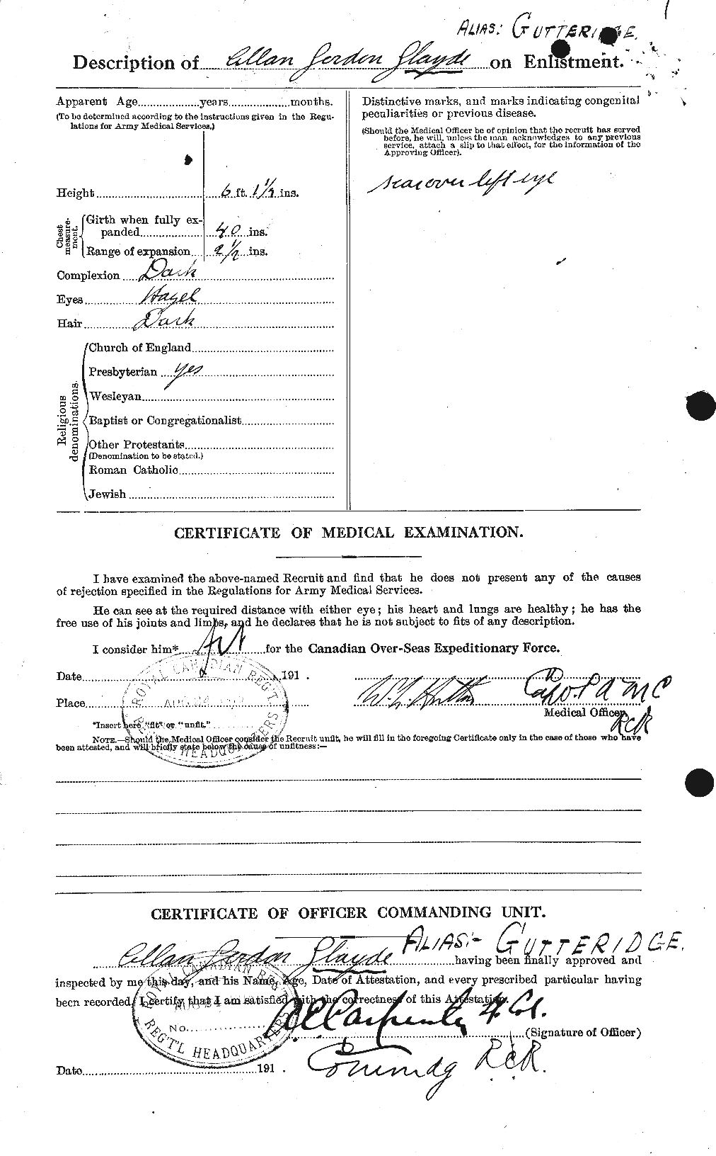 Personnel Records of the First World War - CEF 364753b