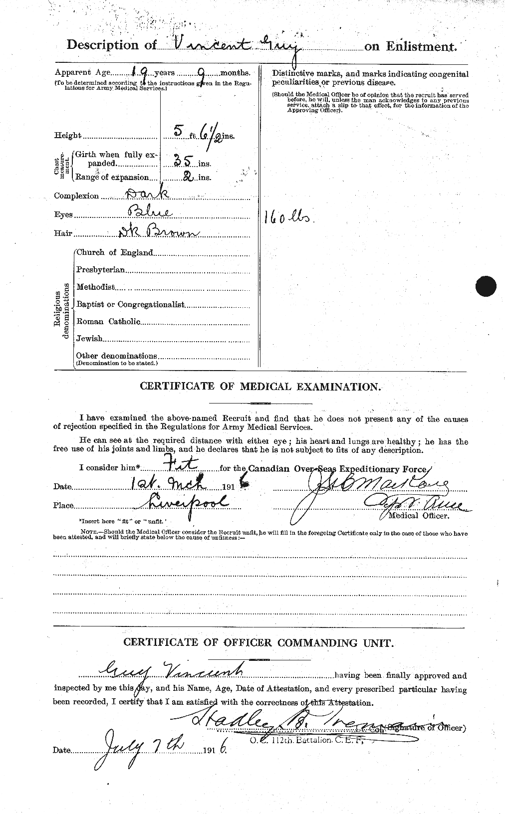 Personnel Records of the First World War - CEF 367294b