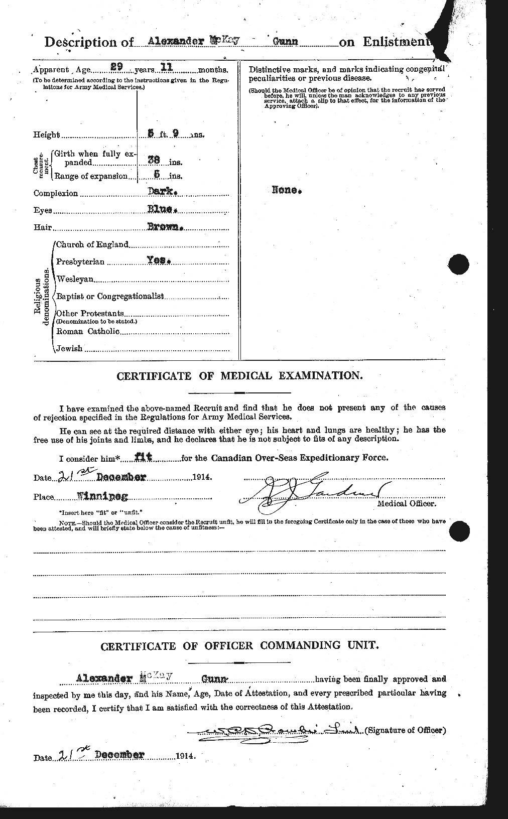 Personnel Records of the First World War - CEF 367991b