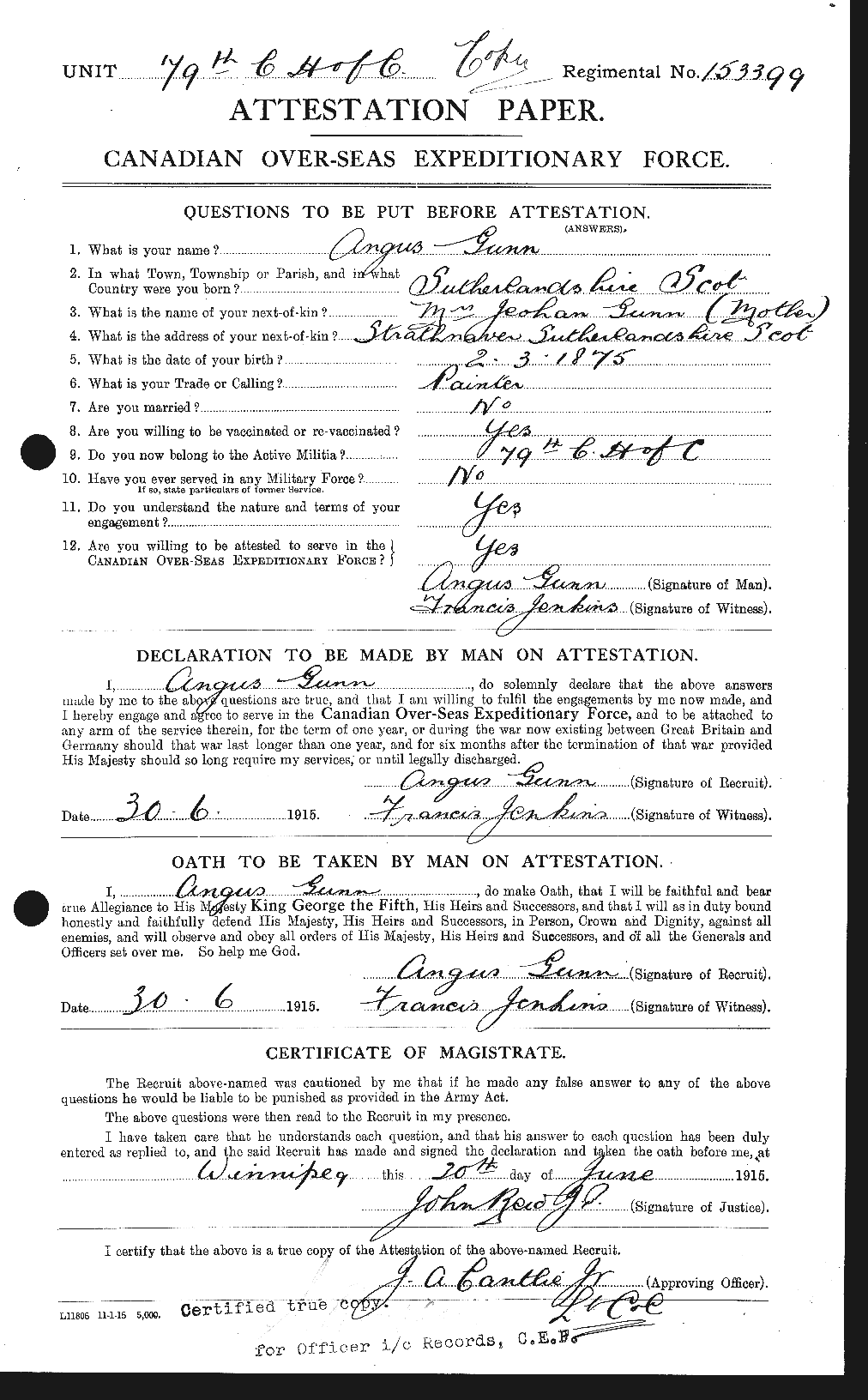 Personnel Records of the First World War - CEF 367997a