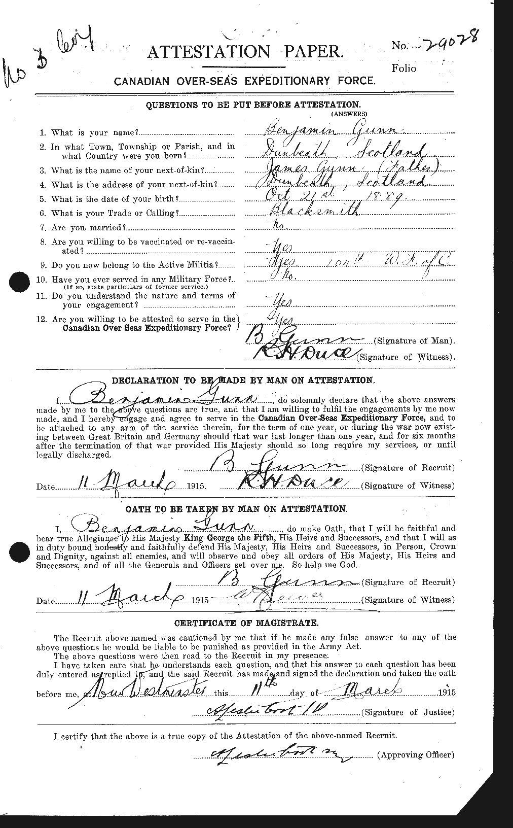 Personnel Records of the First World War - CEF 368006a