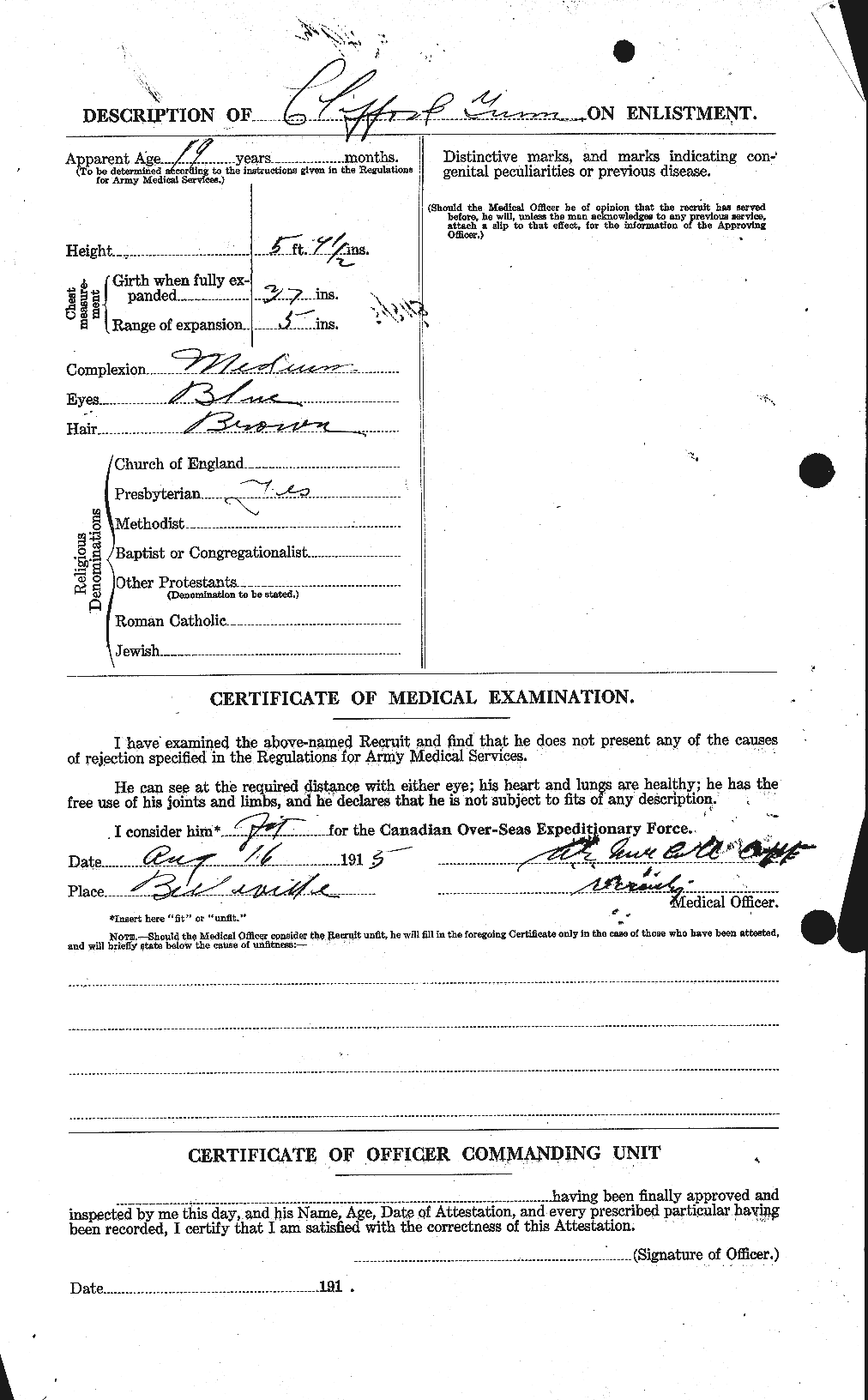 Personnel Records of the First World War - CEF 368011b