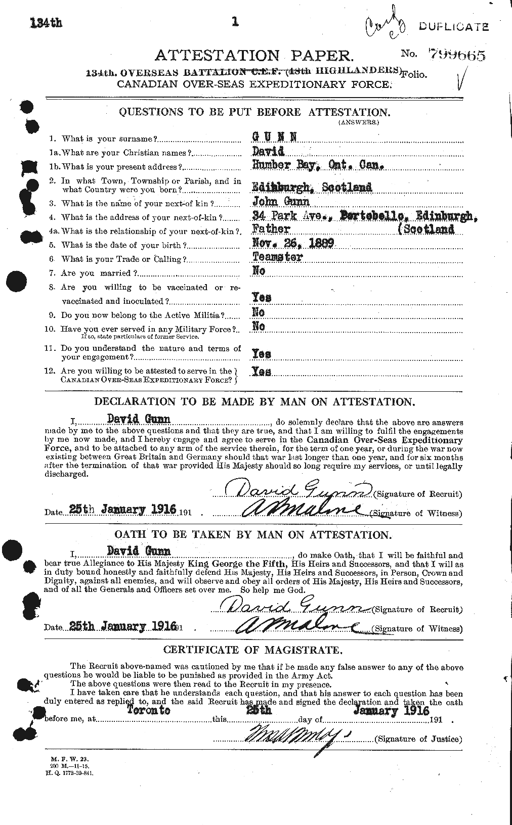Personnel Records of the First World War - CEF 368021a
