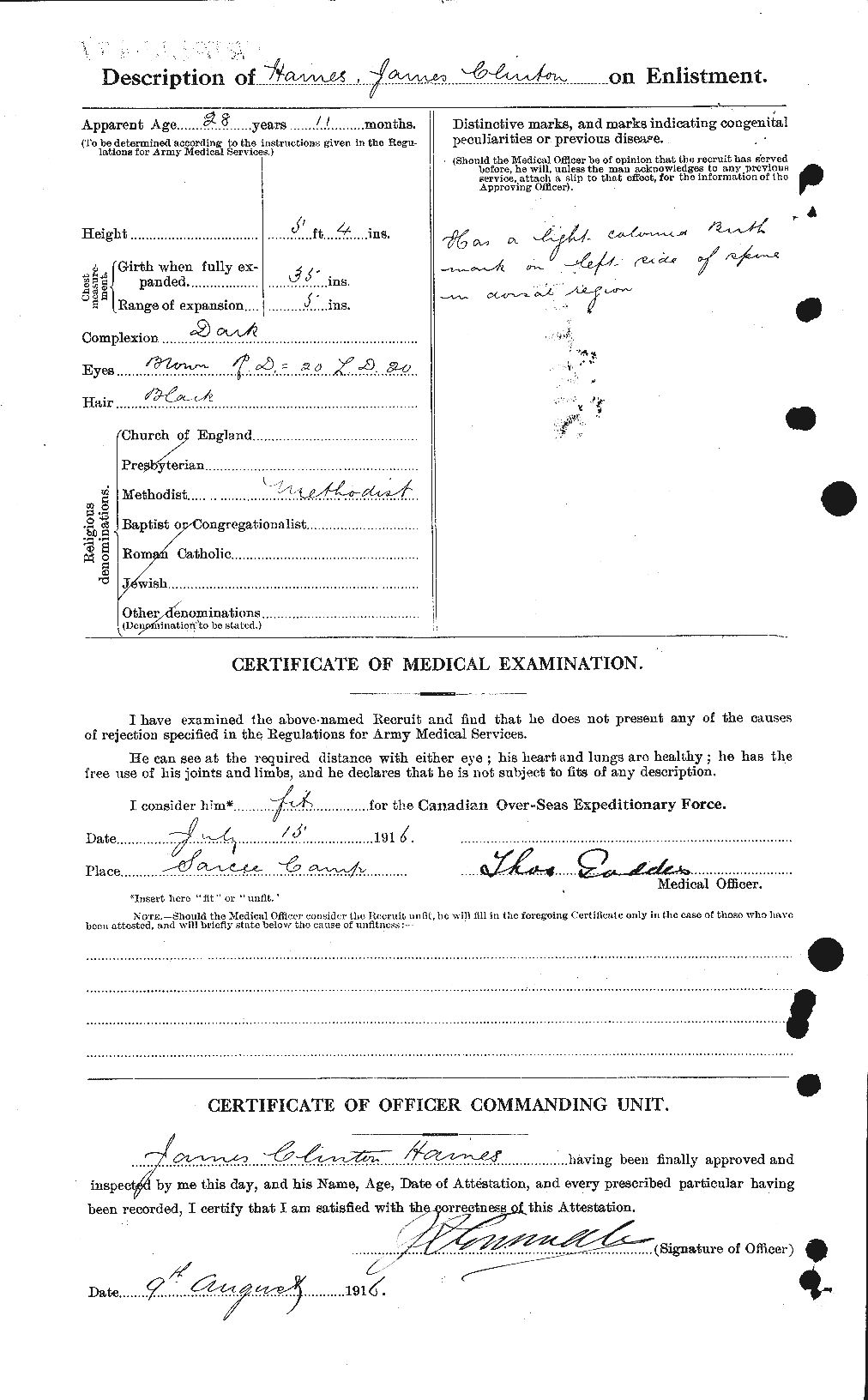 Personnel Records of the First World War - CEF 369201b