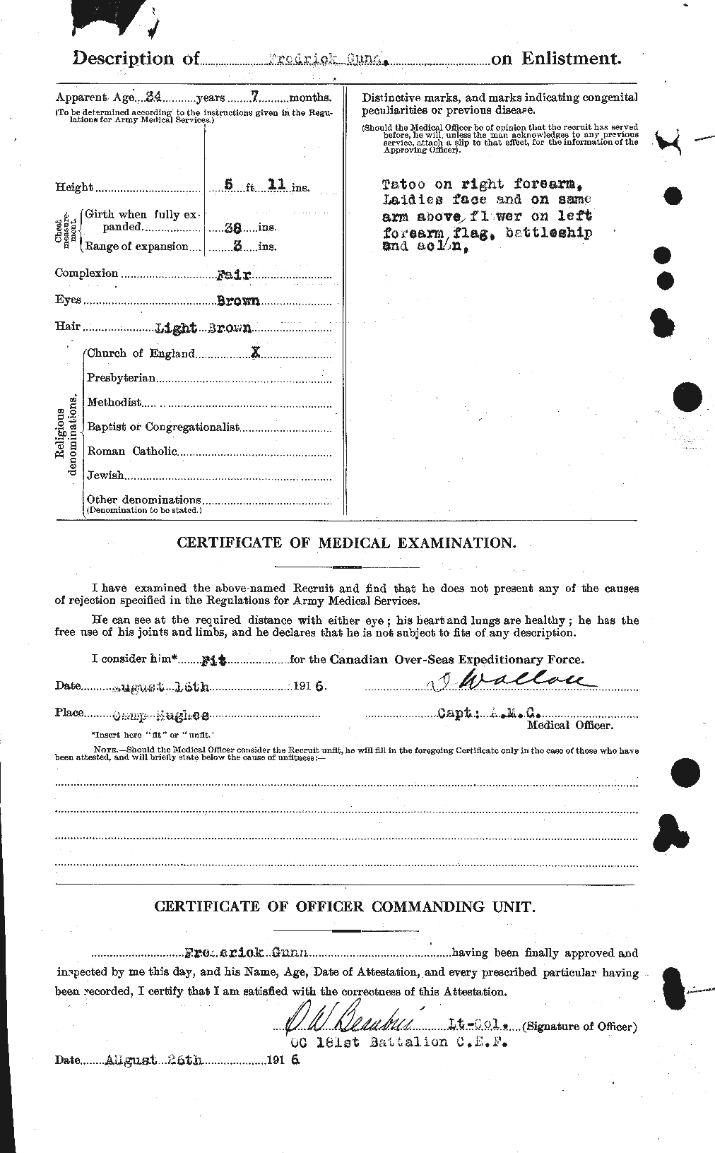 Personnel Records of the First World War - CEF 369234b