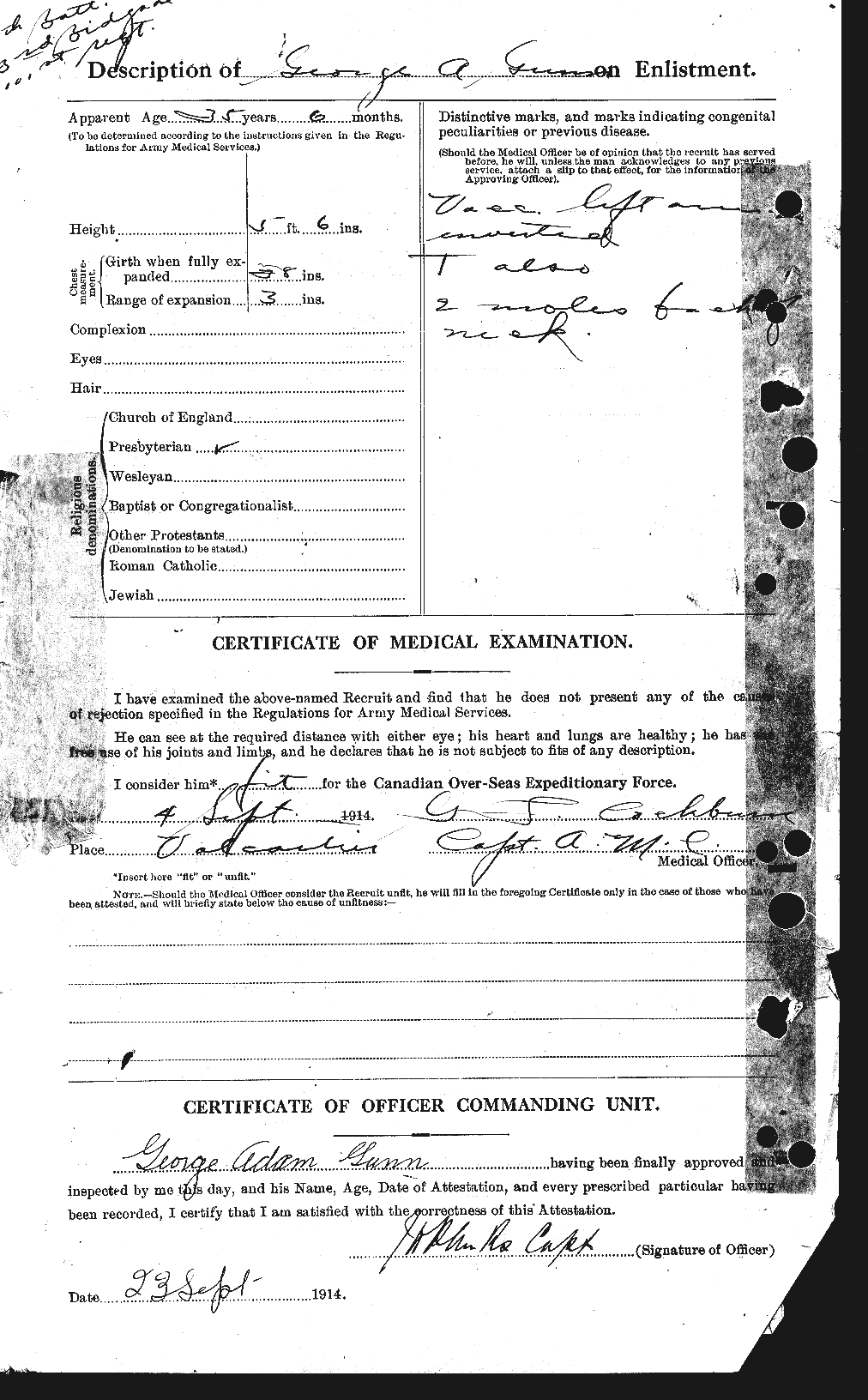 Personnel Records of the First World War - CEF 369238b