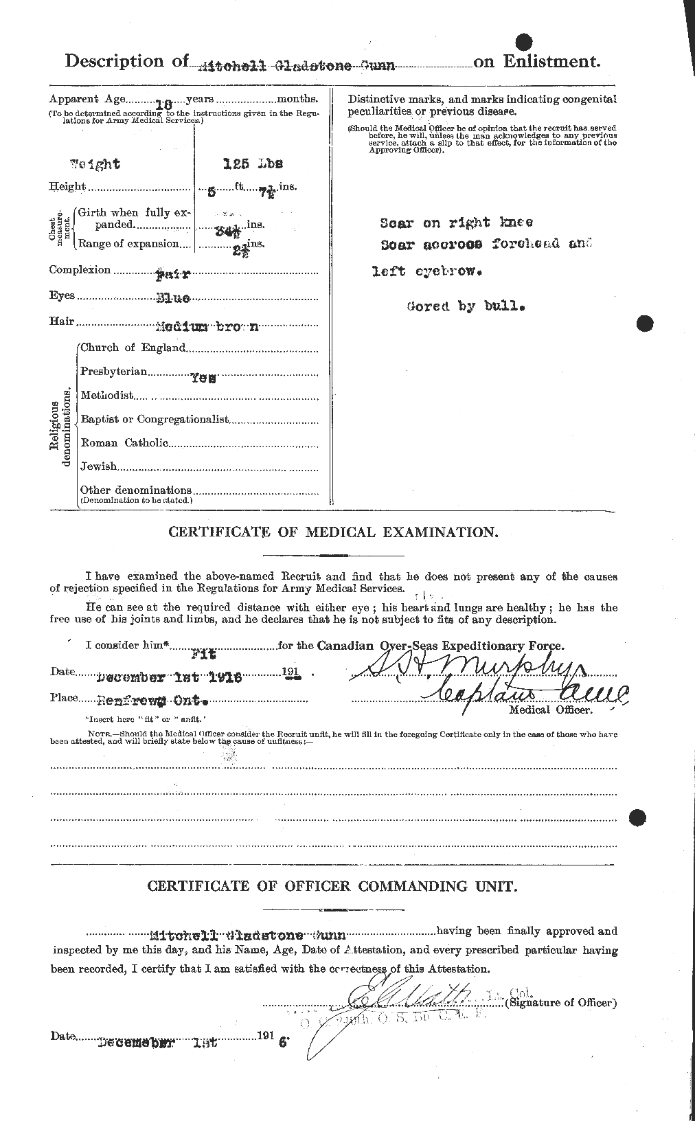 Personnel Records of the First World War - CEF 369246b