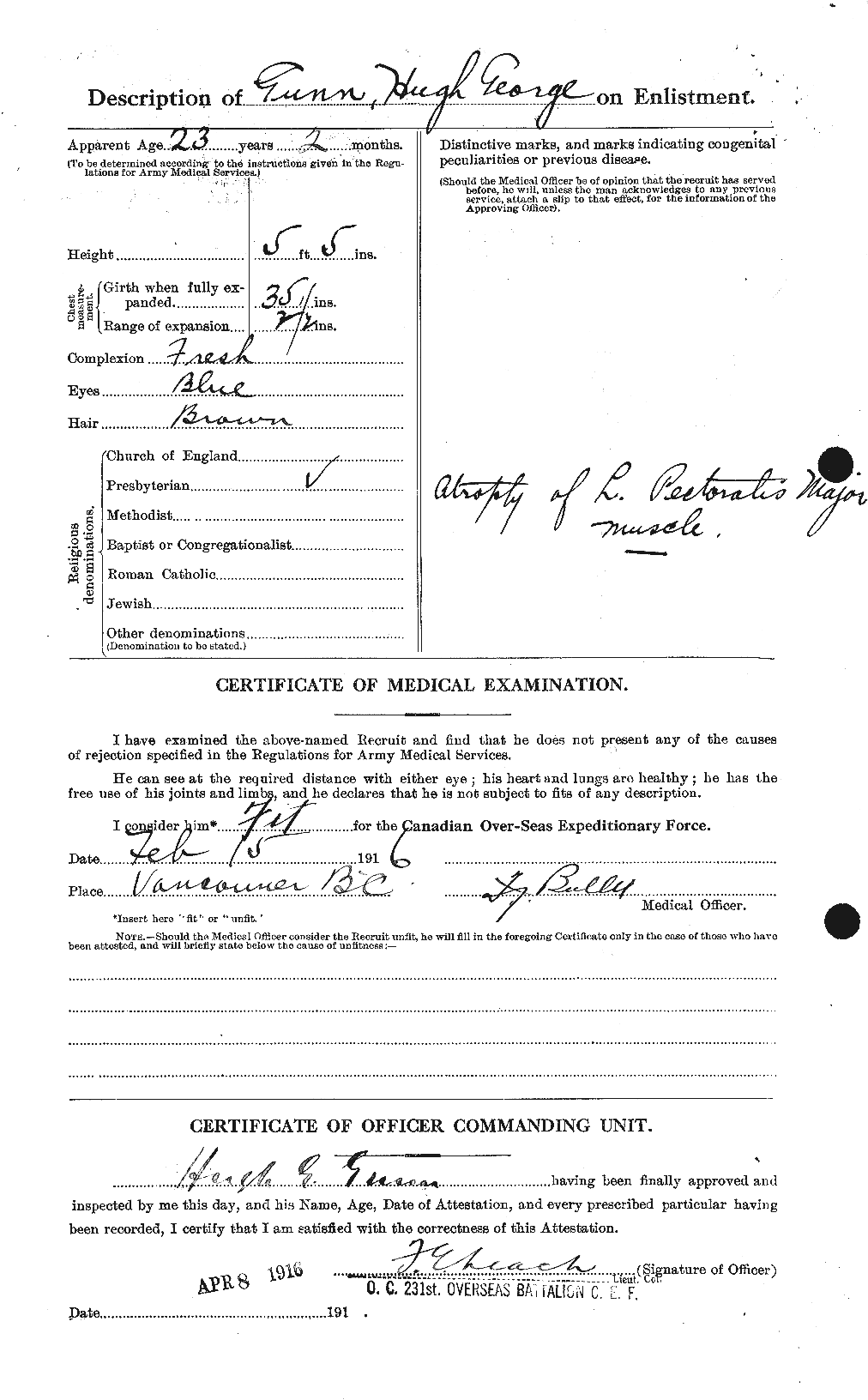 Personnel Records of the First World War - CEF 369263b