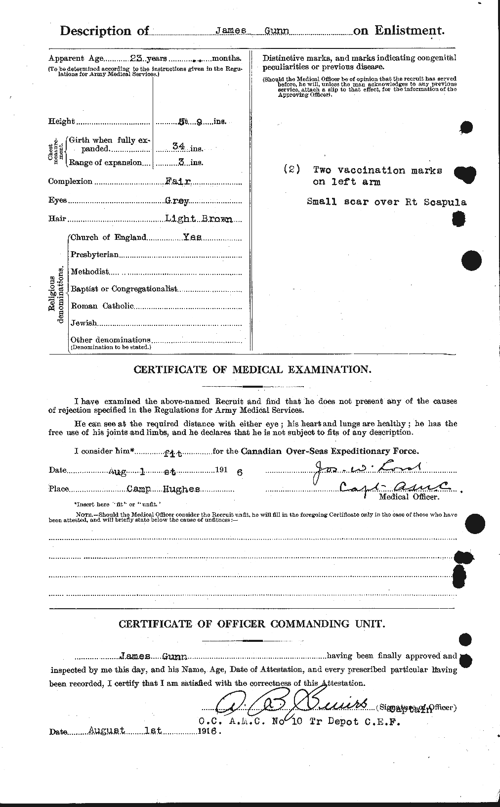 Personnel Records of the First World War - CEF 369272b
