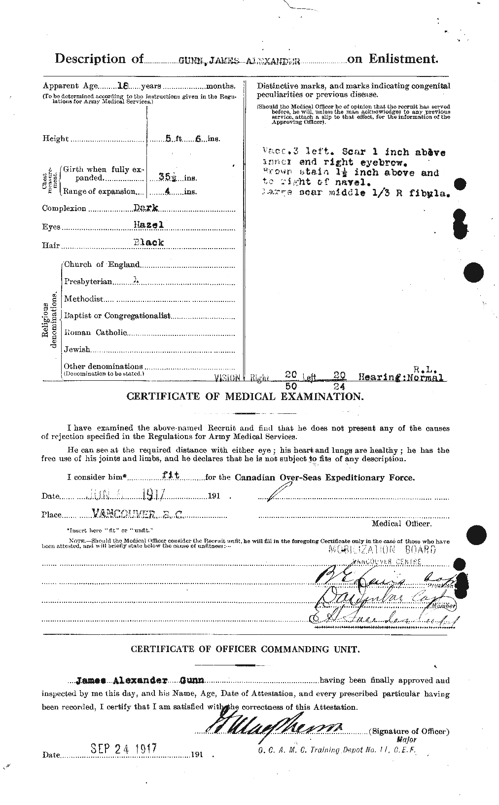 Personnel Records of the First World War - CEF 369273b