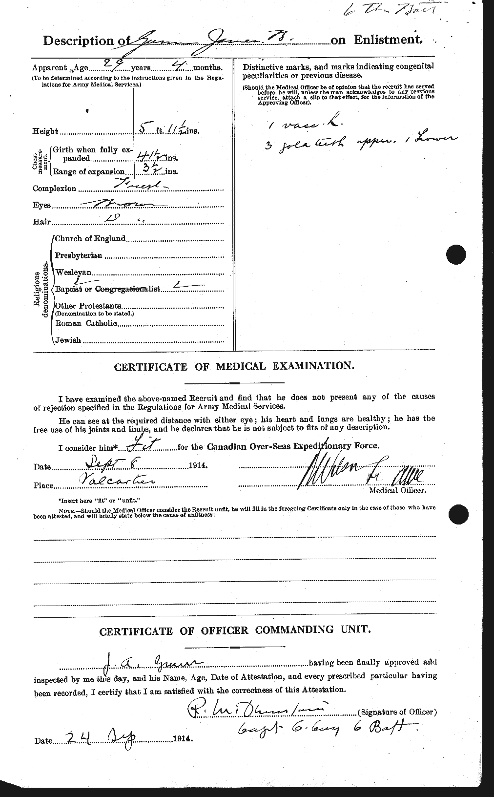 Personnel Records of the First World War - CEF 369274b